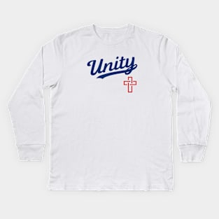 Unity Baseball Jersey (on LIGHT) Kids Long Sleeve T-Shirt